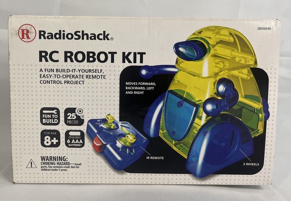 RadioShack RC Robot Kit 2800049 Build Your Own Remote Control STEM Toy Open Box